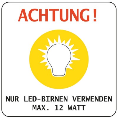 Lampe für Papierstern